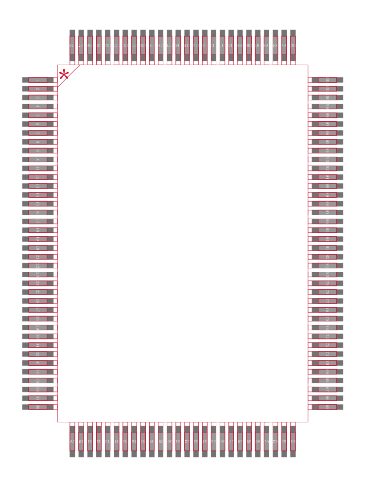 AD6623AS封装焊盘图
