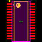 AD9754ARUZ封装焊盘图