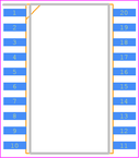 ADC0838CCWM/NOPB封装焊盘图