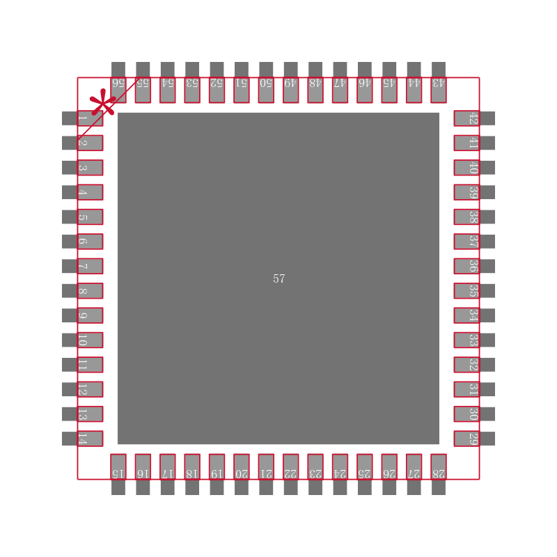 ADC3421IRTQ25封装焊盘图