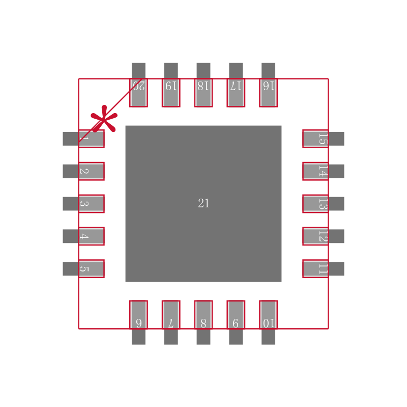 ADM1276-3ACPZ封装焊盘图
