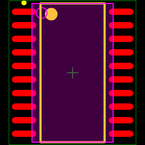 ATTINY26-16SU封装焊盘图