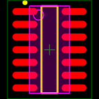 ATTINY44V-10SSU封装焊盘图