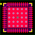 ATXMEGA16D4-MH封装焊盘图