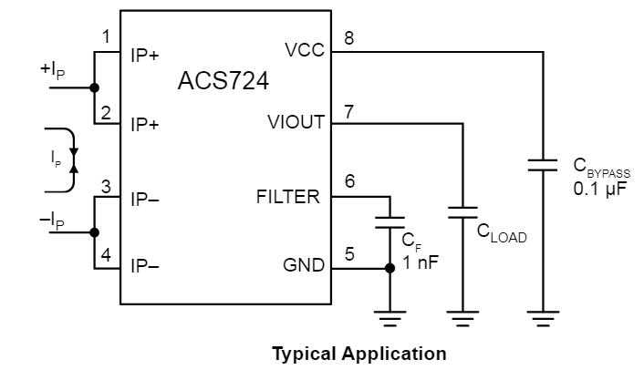 ACS724LLCTR-50AB-T电路图