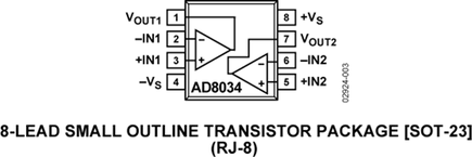 AD8034ARZ-REEL7电路图