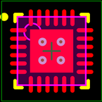ADL5375-15ACPZ-R7封装焊盘图