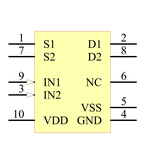 ADG621BRMZ引脚图