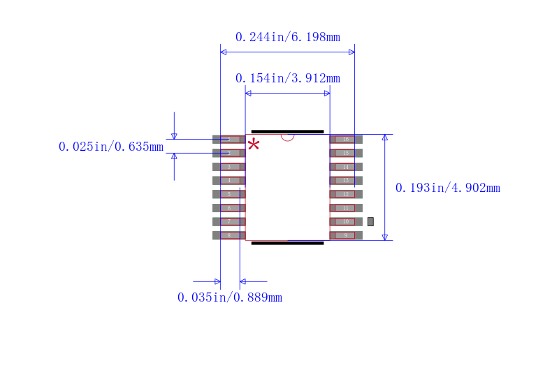 PI3B3251LEX封装图