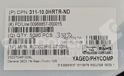 RC0603FR-0710RL图片4