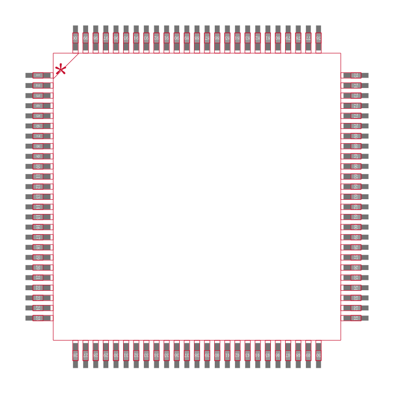 R5F100PJAFB#X0封装焊盘图