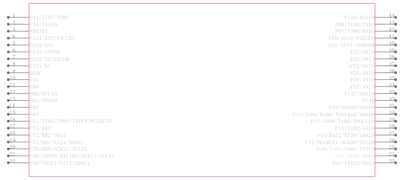 R5F100FJDFP#X0引脚图