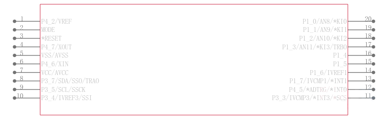 R5F21321CDSP#W4引脚图