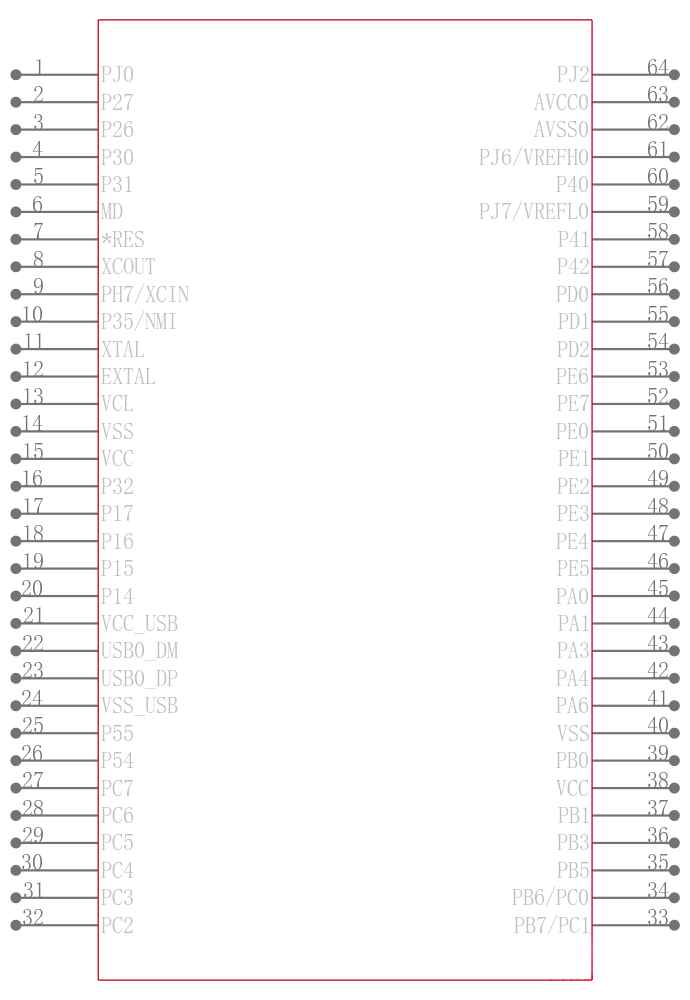 R5F51137ADFM#3A引脚图