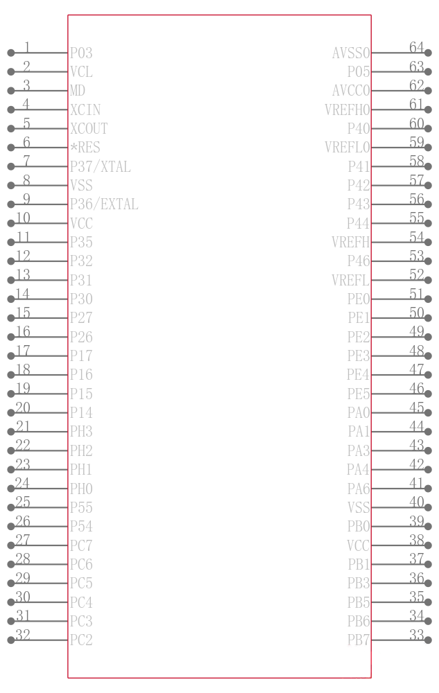 R5F52107CDFM#V0引脚图