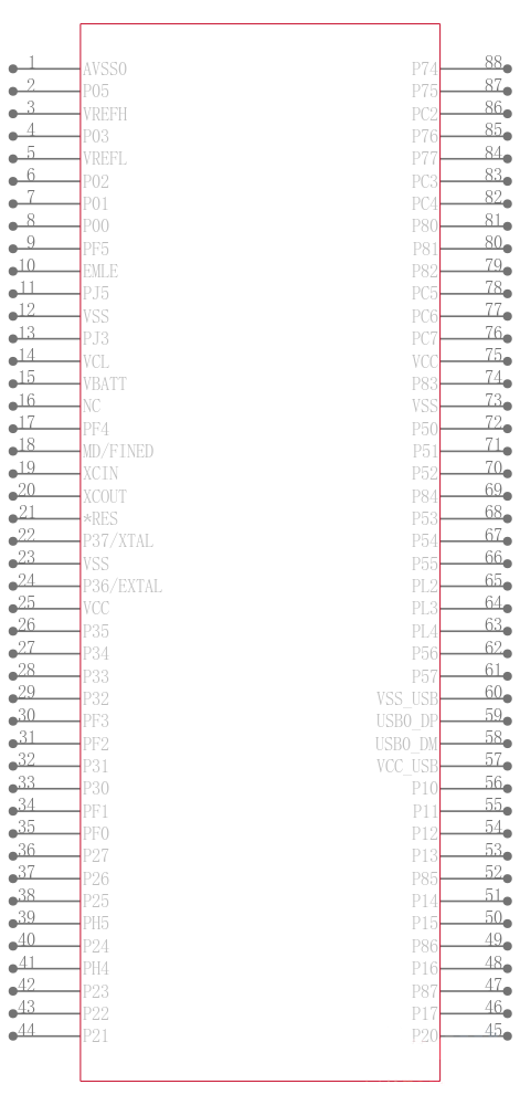 R5F5630EDDFC#V0引脚图