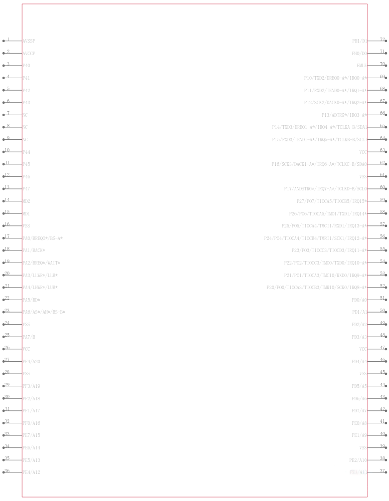 R5F61622N50FPV引脚图