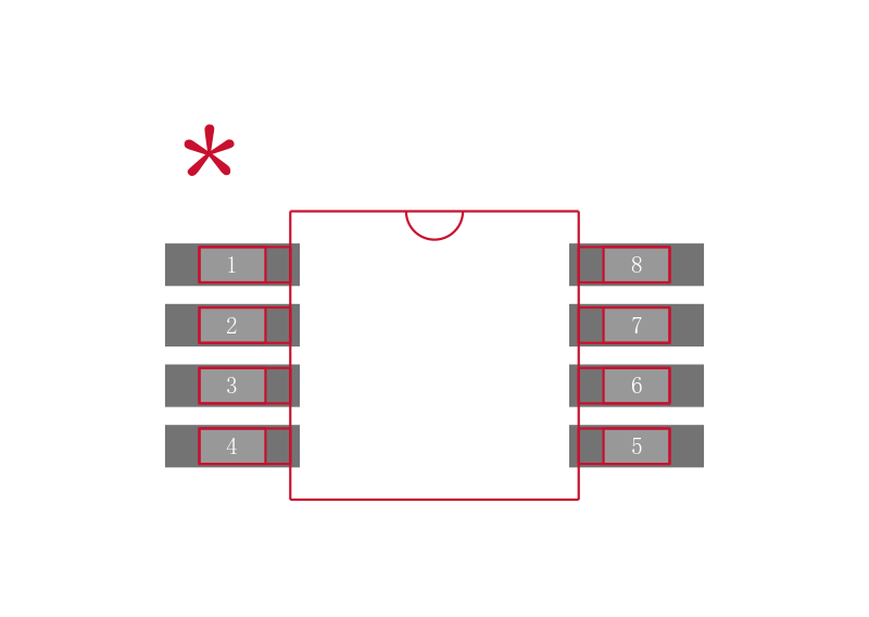 REF5010AIDGKR封装焊盘图
