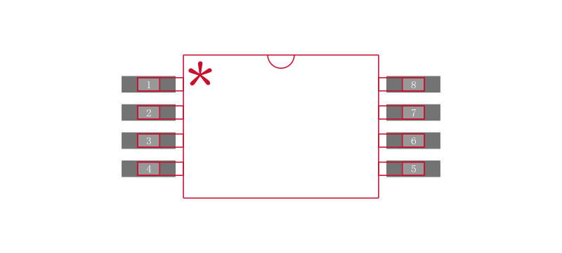 R1EX24064ATAS0I#S0封装焊盘图