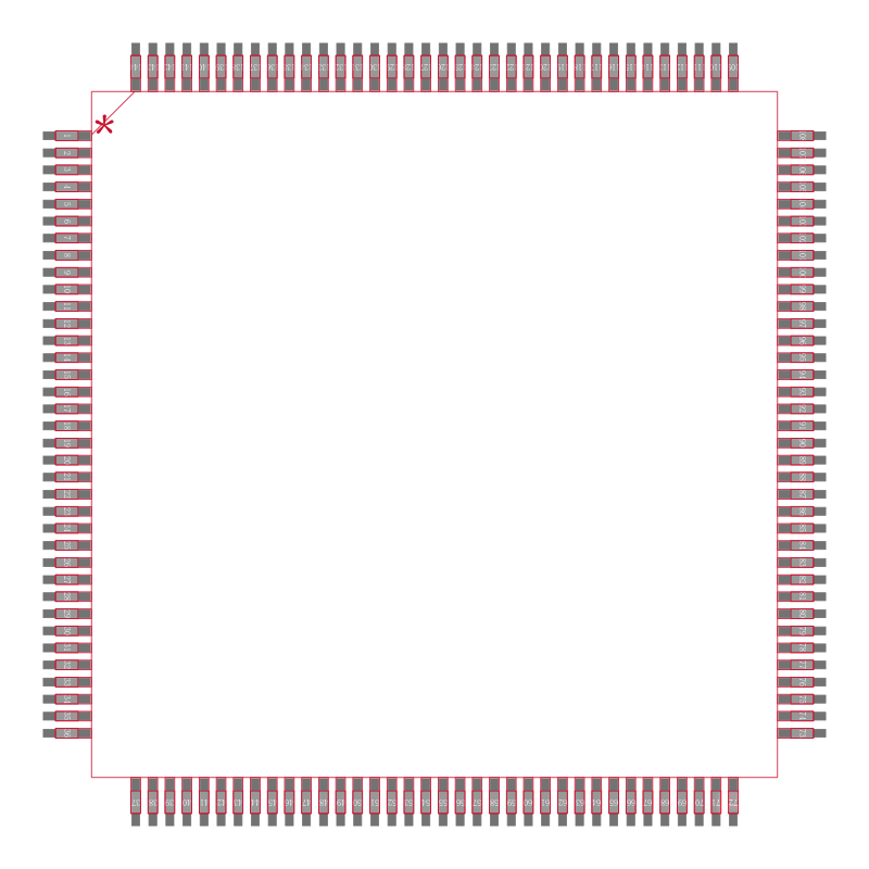 R5F61664RN50FPV封装焊盘图