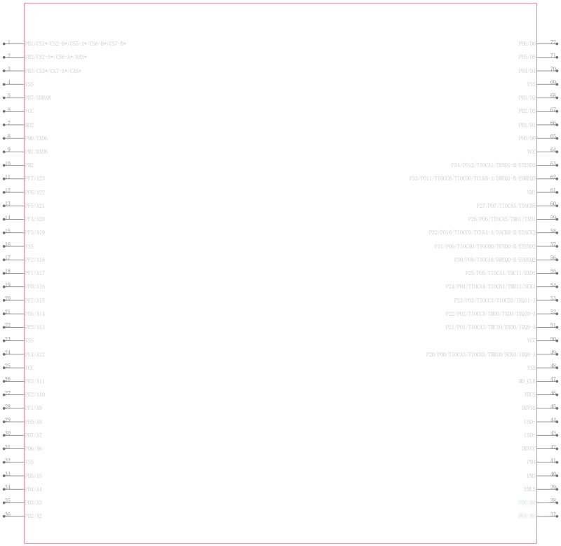 R5F61664RN50FPV引脚图