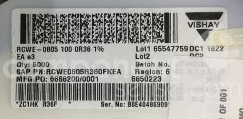 RCWE0805R360FKEA图片1