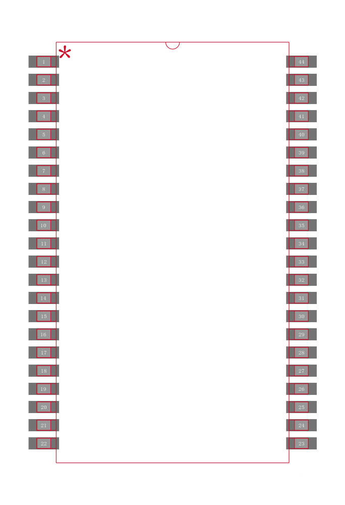 R1RW0416DSB-2PR封装焊盘图