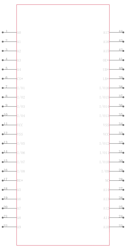 R1RW0416DSB-2PR引脚图