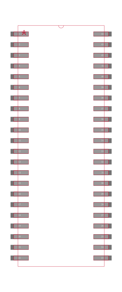 R1RW0416DGE-2LR封装焊盘图
