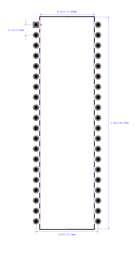 ATMEGA32L-8PU封装图