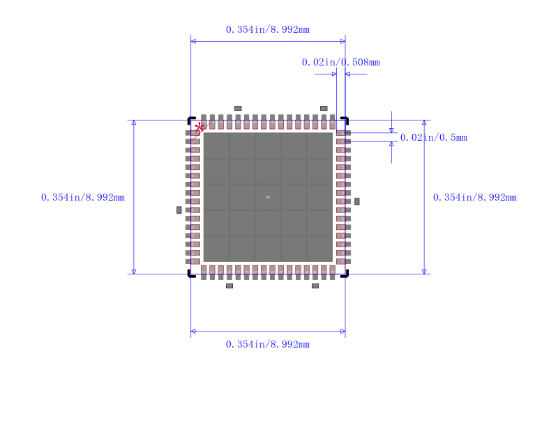 ATSAM4LS8BA-MUR封装图