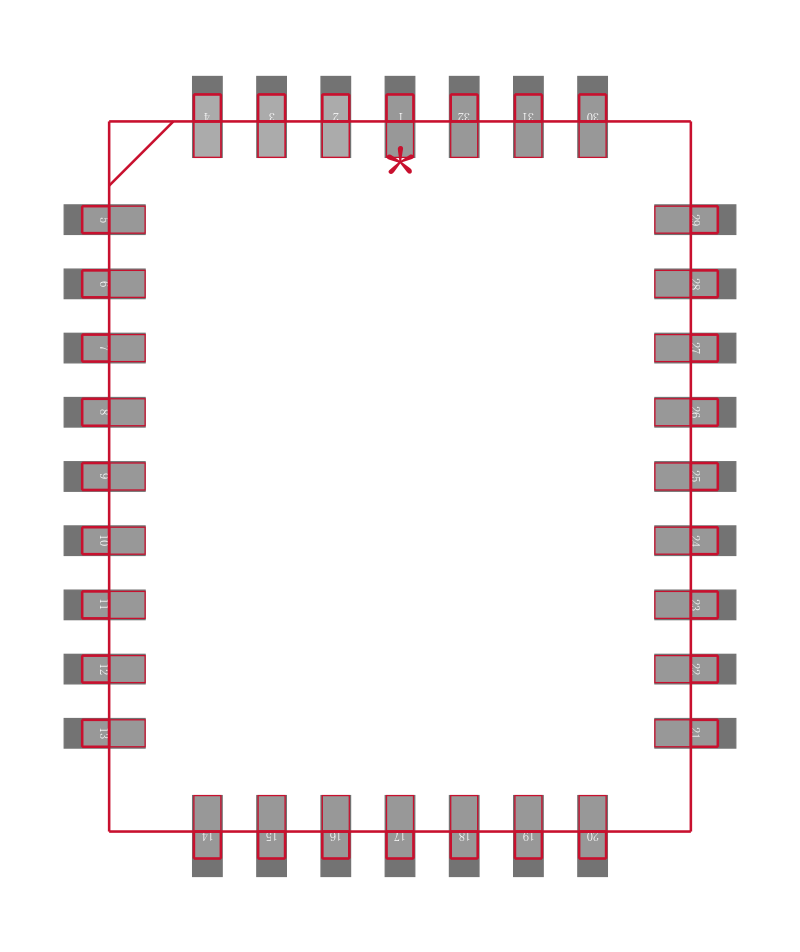 AT29BV020-12JU封装焊盘图