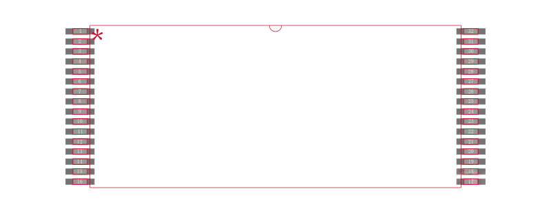 AT29LV040A-20TI封装焊盘图