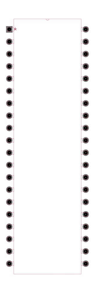 ATMEGA644P-20PQ封装焊盘图