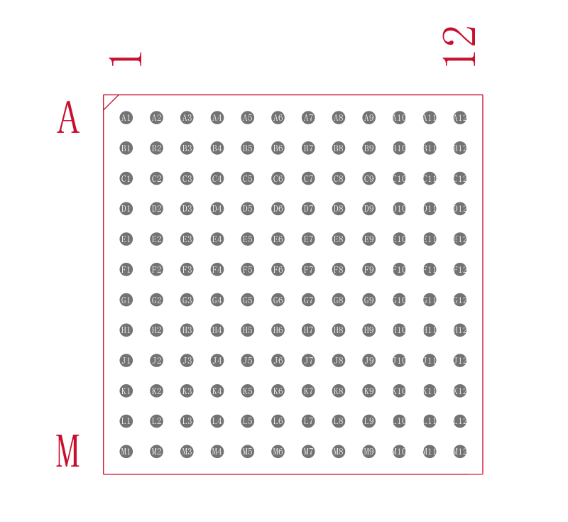 ATSAM4E8EA-CUR封装焊盘图