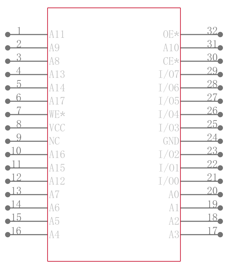 AT29LV020-20TC引脚图