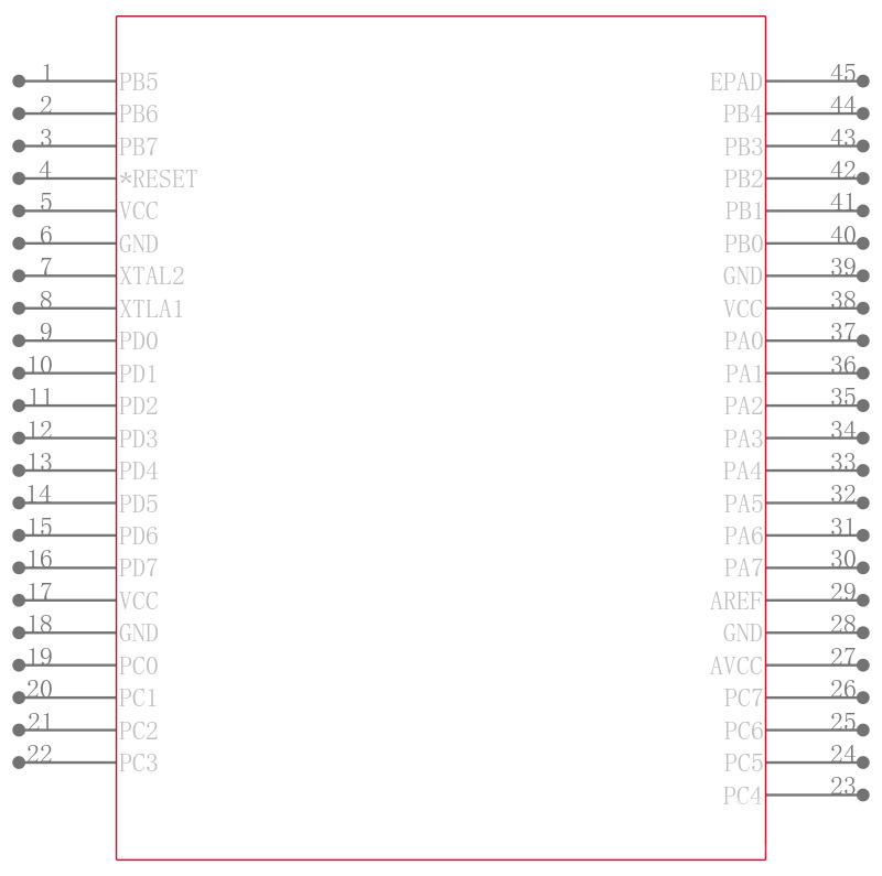 ATMEGA32-16MUR引脚图