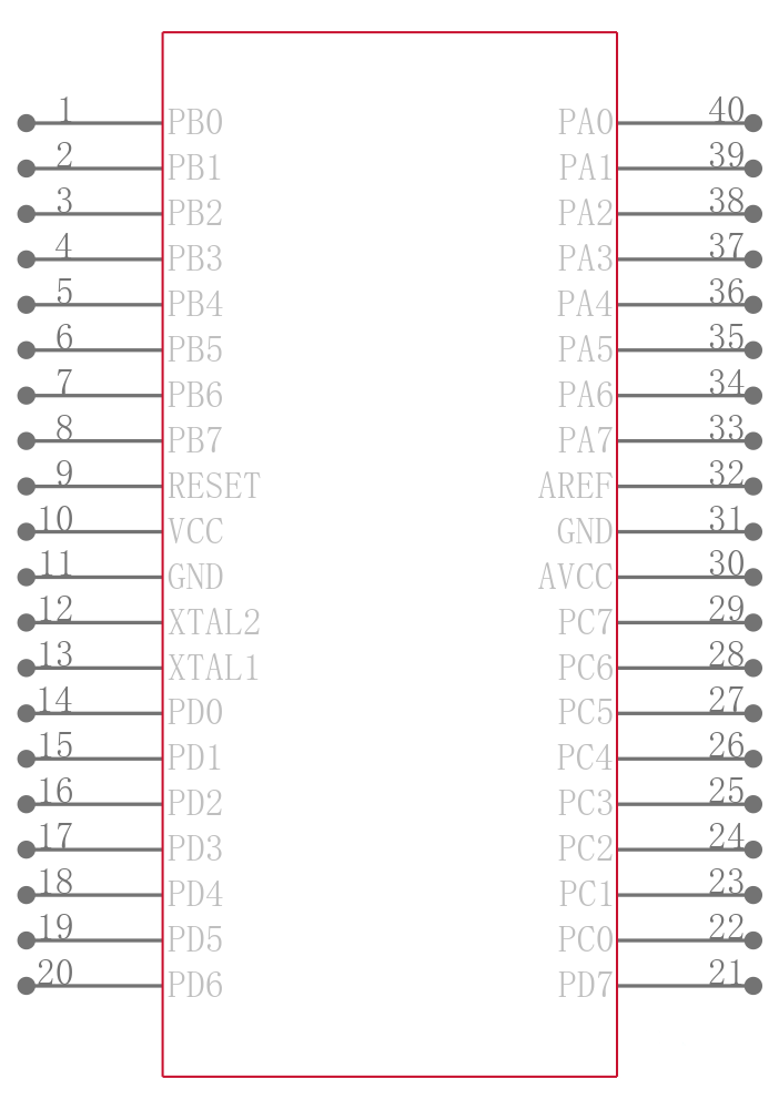 ATMEGA644V-10PU引脚图