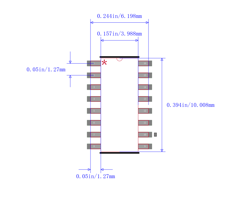 SN74HC138DR封装图