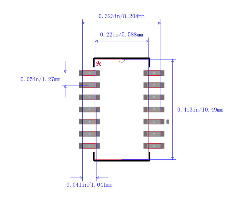 SN74LS38NSRG4封装图