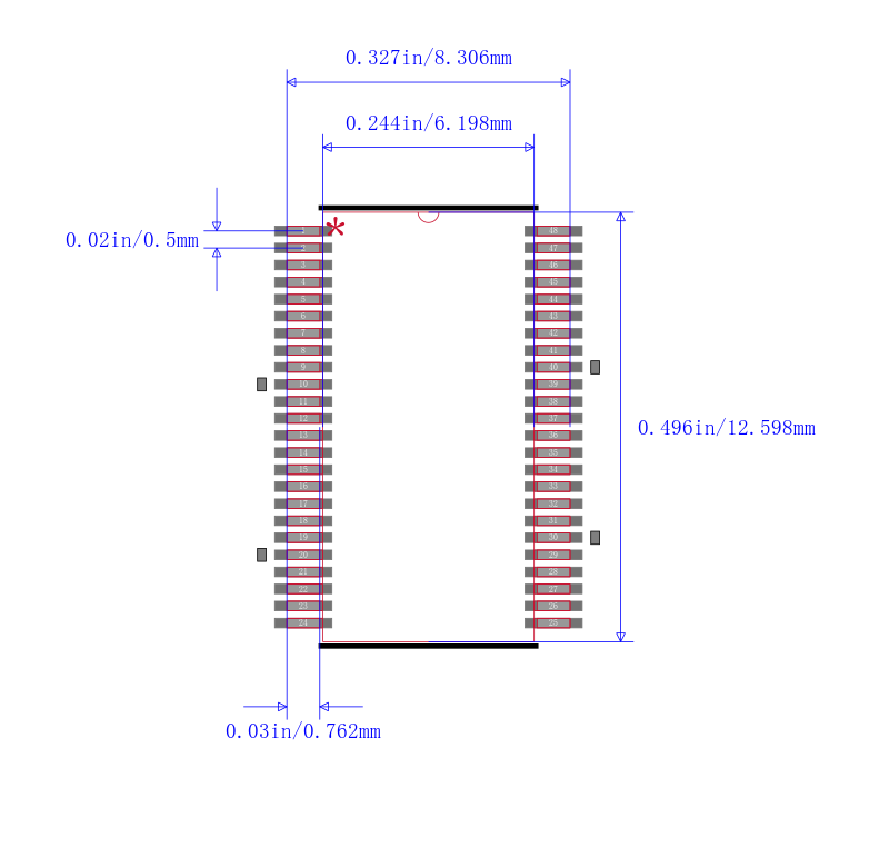 SN74LVCH16373ADGGR封装图