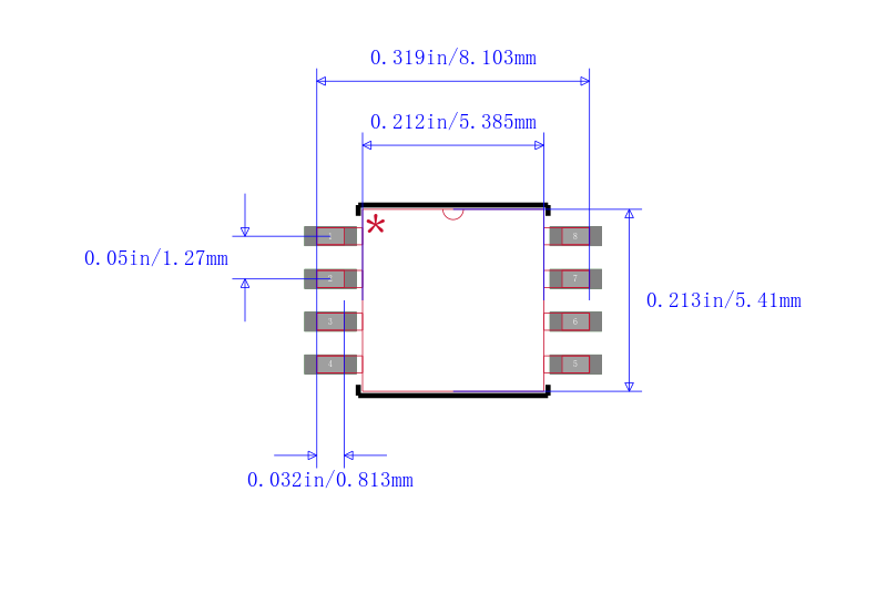 SST25VF016B-50-4I-S2AF-T封装图