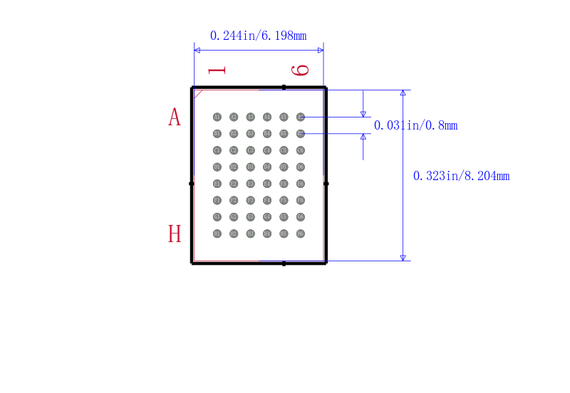 SST39VF1682-70-4I-B3KE封装图