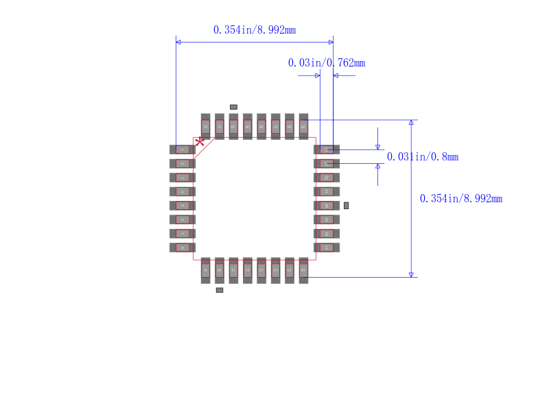 STM8S105K6T6C封装图