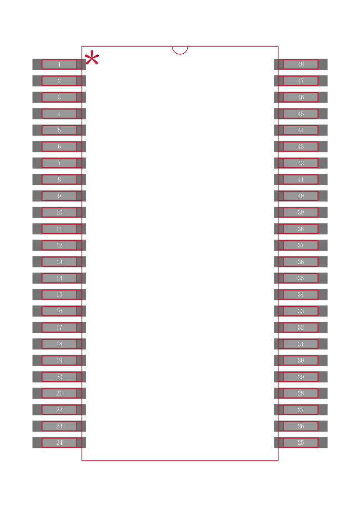 SN74ALVC164245DL封装焊盘图