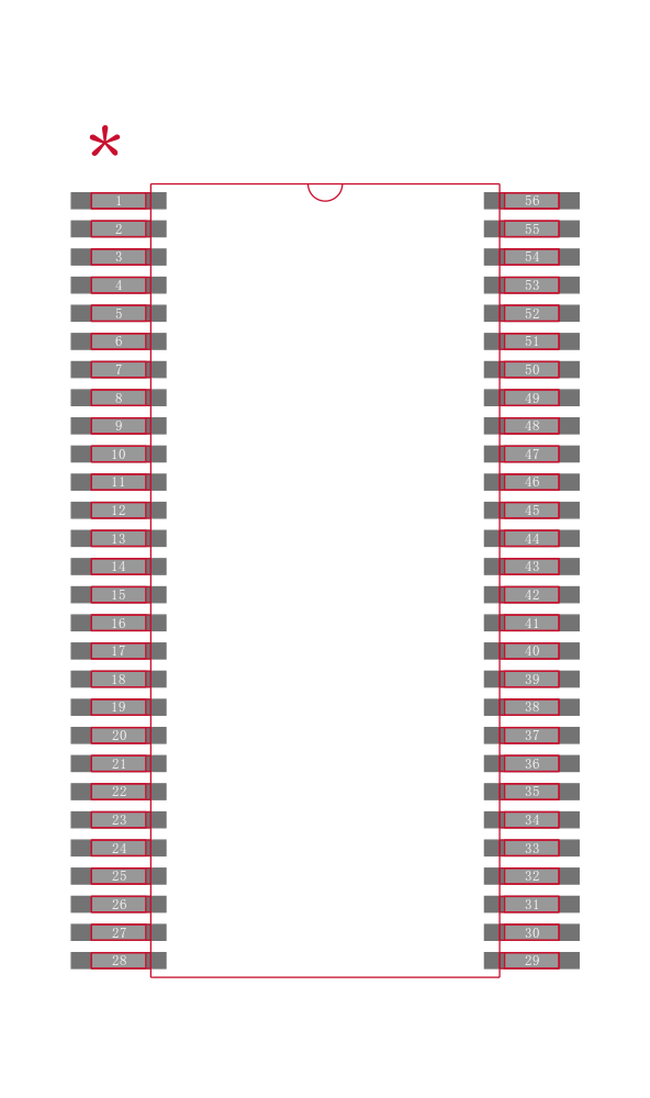 SN74CBT16212CDGGR封装焊盘图