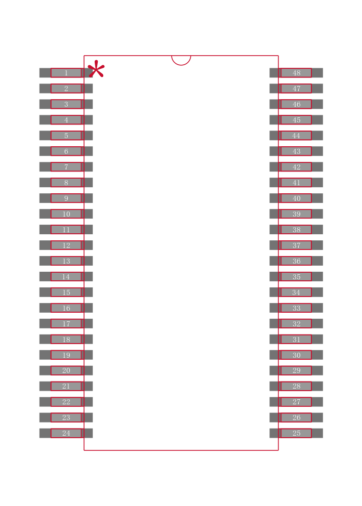 SN74LVCH16373ADGGR封装焊盘图