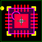 SST12LF03-Q3DE封装焊盘图