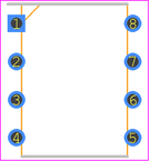 SST25VF080B-50-4C-PAE封装焊盘图