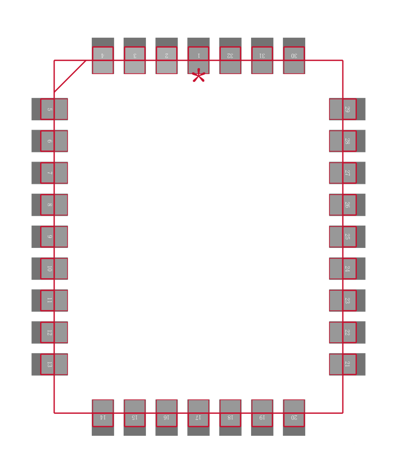 SST39LF040-55-4C-NHE-T封装焊盘图
